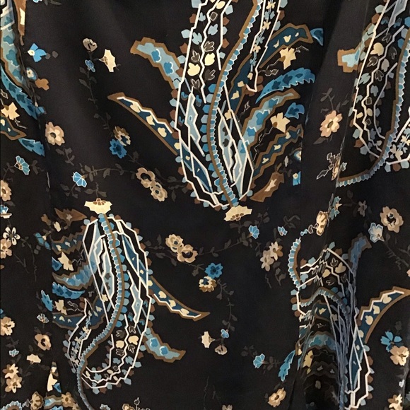 EUC INC Silk Paisley & Flower Skirt Sz 14 - Picture 4 of 5